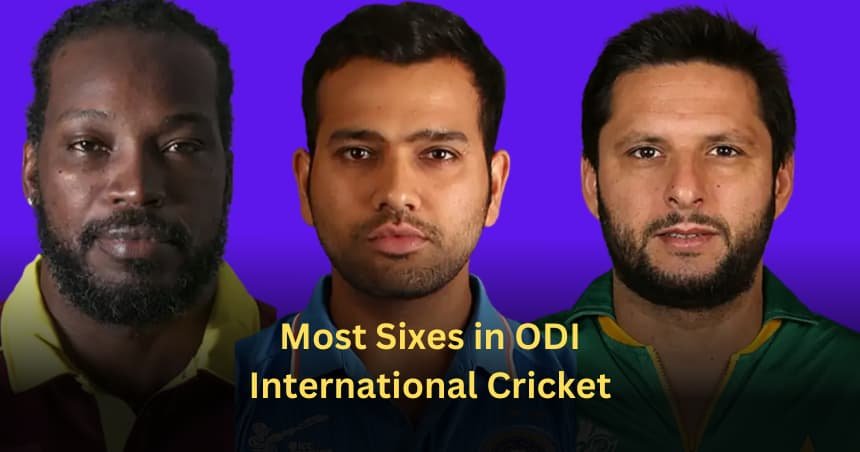 Most Sixes in ODI International Cricket