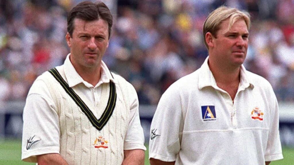 Steve Waugh handled the ball out
