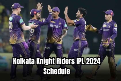 Kolkata Knight Riders IPL 2024 Schedule