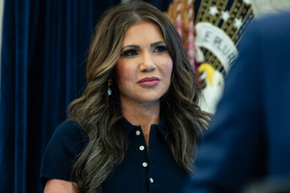 Kristi Noem’s Handbag Was Snatched From Beneath Her Chair, D.H.S. Says