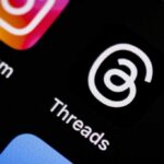 Meta Threads app icon close-up