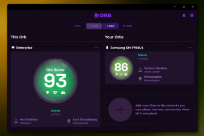 Orb network test app