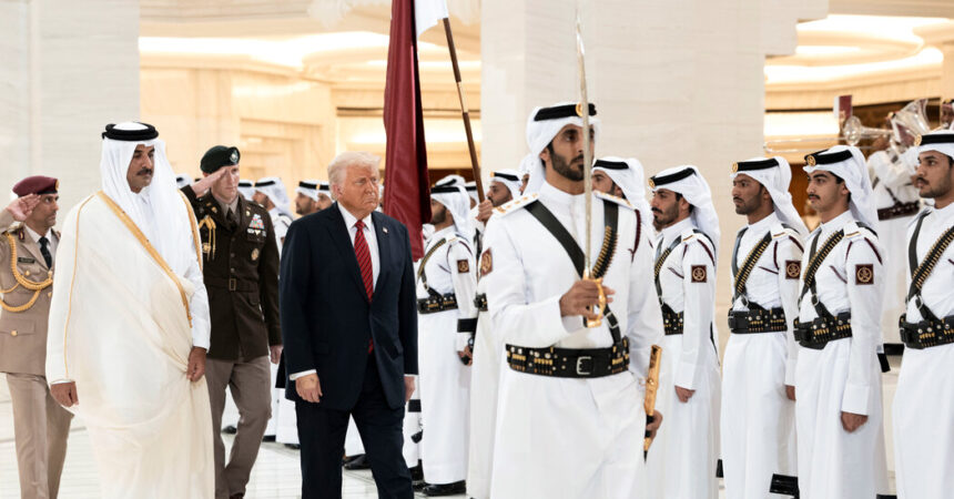 Live Updates: Trump Lands in Qatar After Meeting Militant Who Now Leads Syria