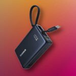Hurry! This compact power bank with built-in USB-C cable is only $20