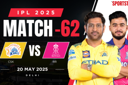 CSK vs RR Live Score, IPL 2025: Chennai Super Kings takes on Rajasthan Royals in bid to avoid wooden spoon