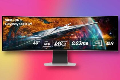Samsung Odyssey OLED G9 gaming monitor promo
