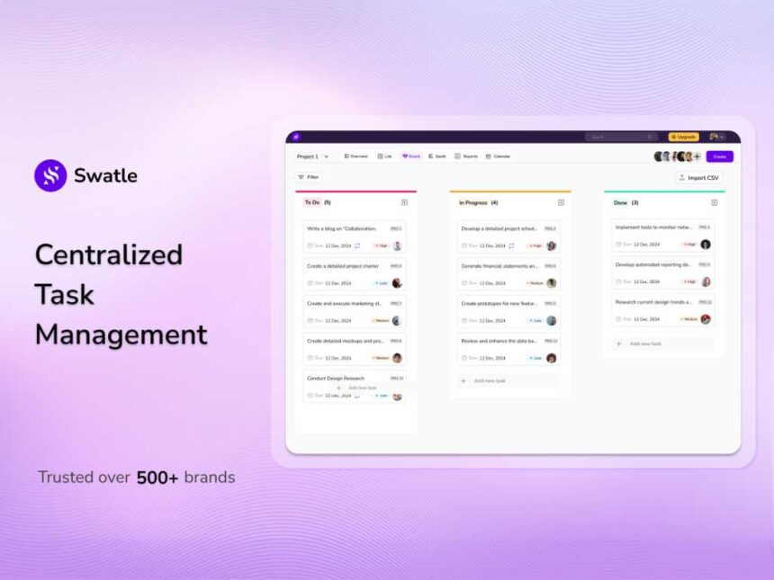 Swatle All-in-One AI Assistant for Projects, Tasks & Teams: Premium Lifetime Subscription