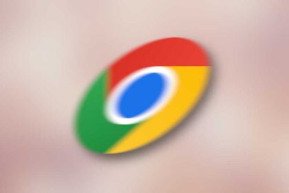 Chrome logo motion blur zipping fast speed